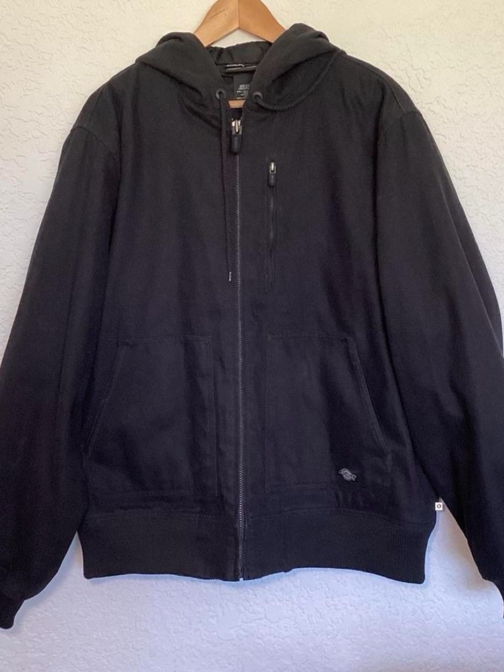 Dickies Vintage Performance System Hooded Work Jacket Black Canvas XL